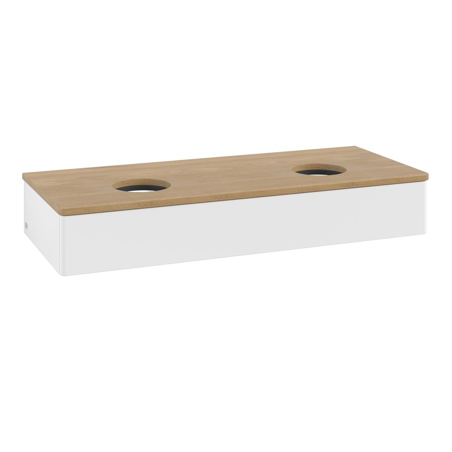 Wastafelonderkast Antao 1200x190x500mm White Matt Lacquer L13011MT