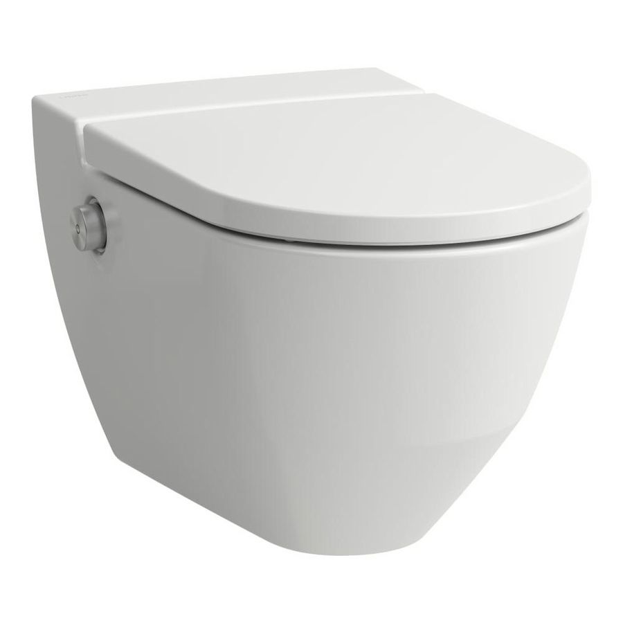 CLEANET NAVIA douche-wc wandcloset 58cm randloos wit mat incl. softclose zitting QR