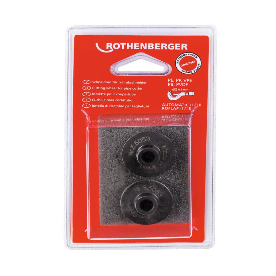 Hangverpakking snijwielen2 x 5.5053 voor pijpsnijders