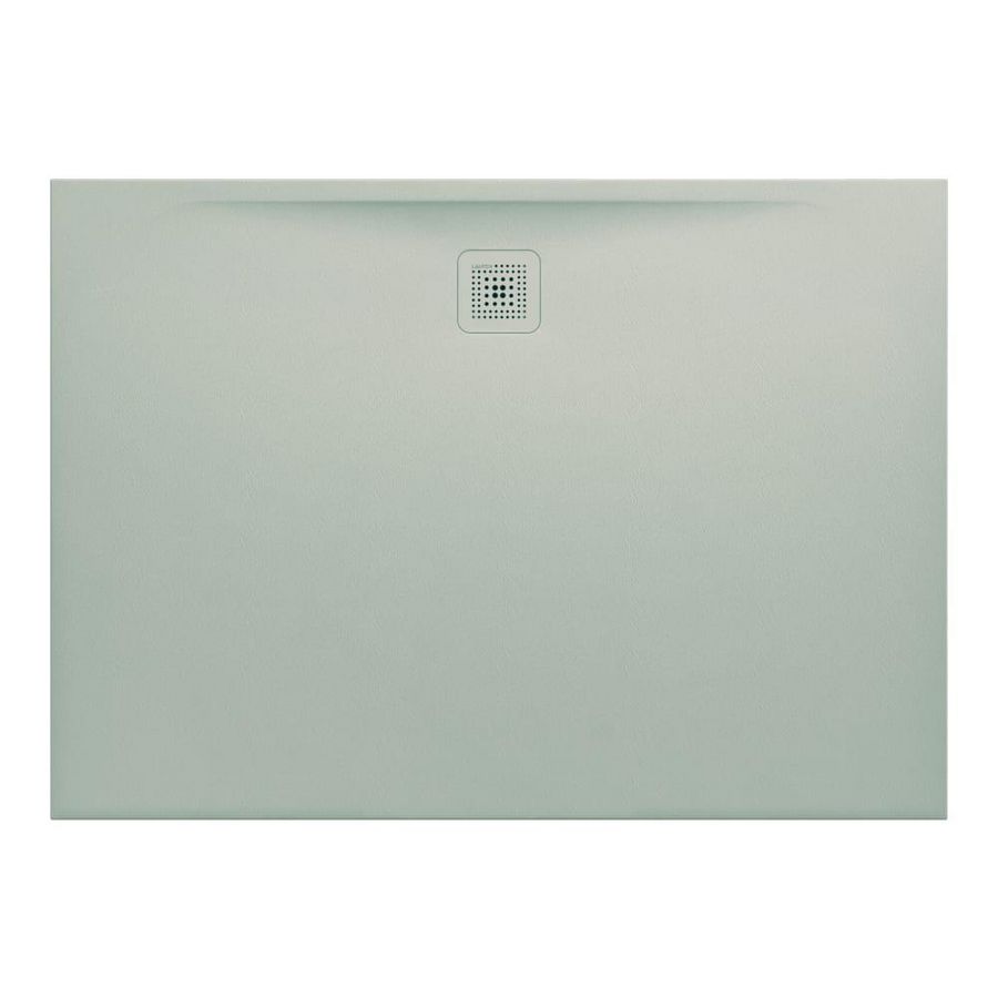 Douchevloer 1400x1000mm rechthoekig light grey Marbond composiet afvoer aan lange zijde