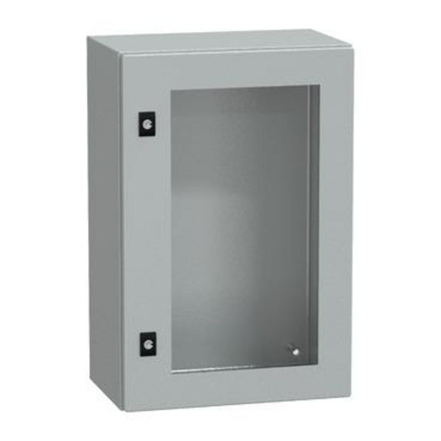 Deur 600x400x250mm IP66 / IK08 Transparant RAL70 Spacial CRN