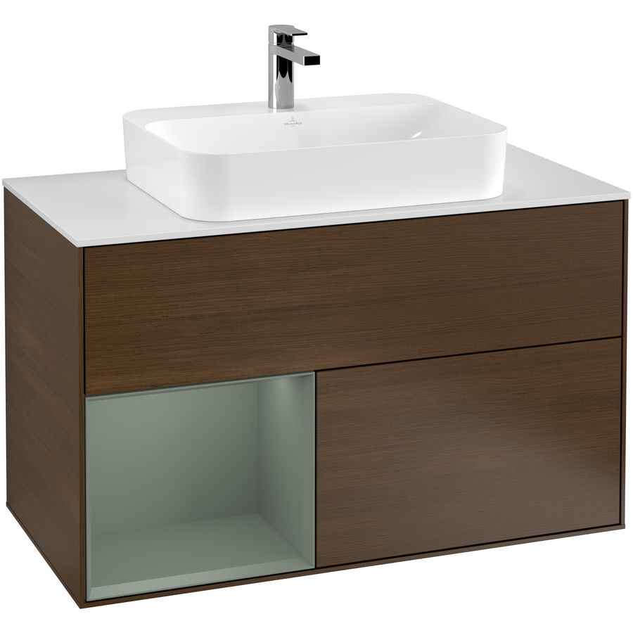 Wastafelonderkast Finion 1000x603x501mm W.Veneer F361GMGN