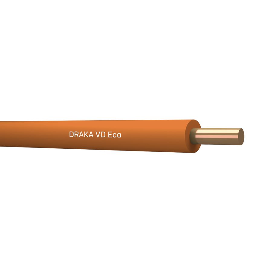 Doos a 100m. installatiedraad VD Eca og# 1,5mm² (Oranje)