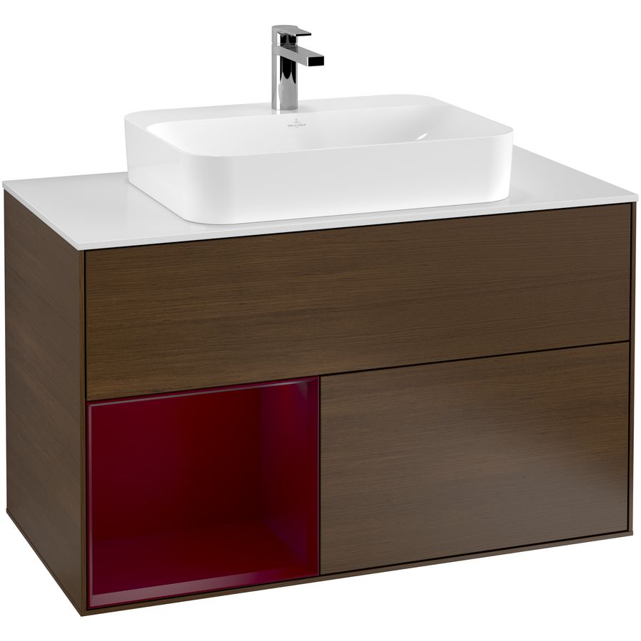 Wastafelonderkast Finion 1000x603x501mm W.Veneer F361HBGN