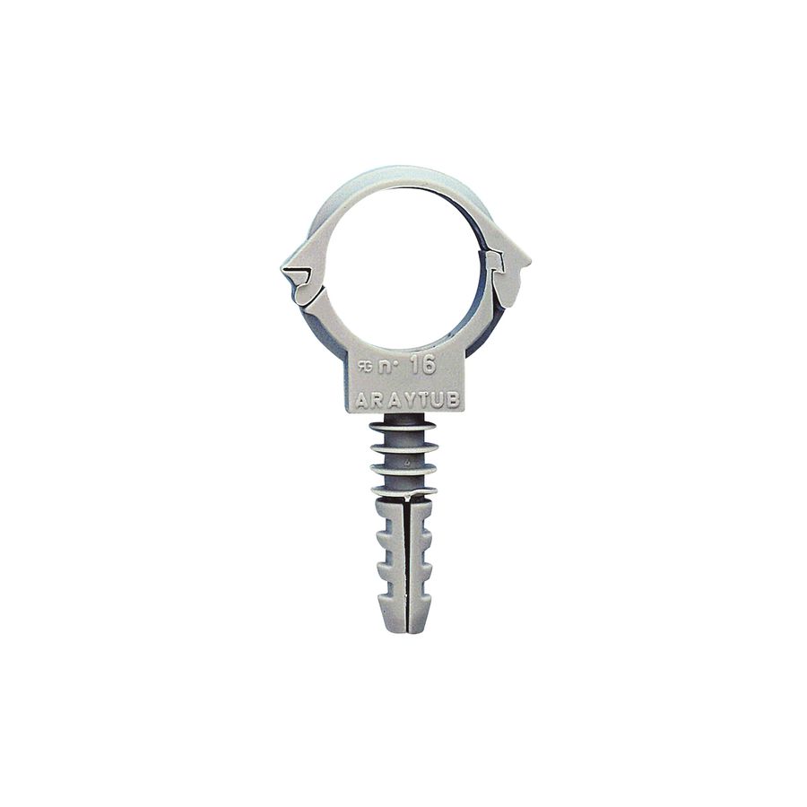Doos a 100st. Buisklem ARAYTUB PA 20mm grijs met aangespoten plug