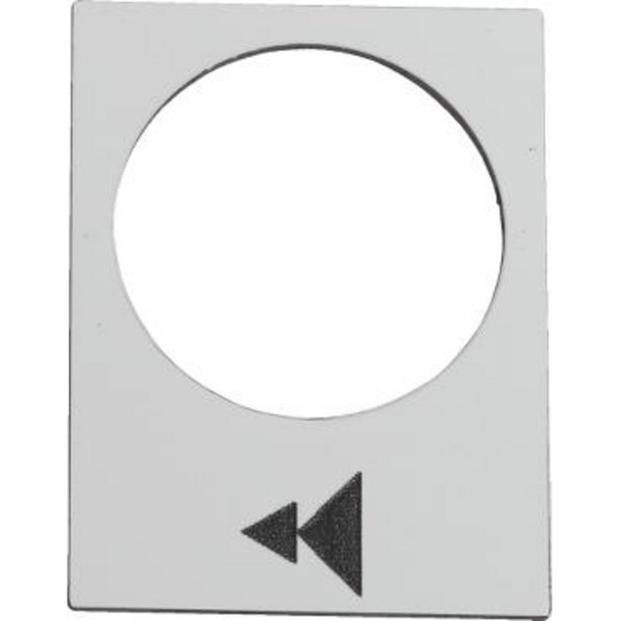 Etiket 30x40mm Markering symbool Zwart Harmony XAC VVE=10