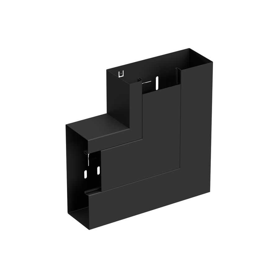 Verticaal hoekstuk wandgoot +D LSU-170/72 WGX zwart RAL9017