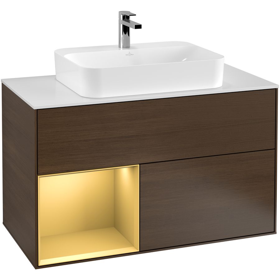 Wastafelonderkast Finion 1000x603x501mm W.Veneer F361HFGN