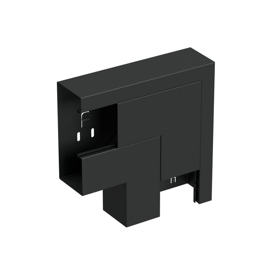 Verticaal hoekstuk wandgoot +D LSN-170/72 WGX zwart RAL9017