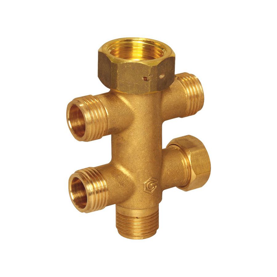 MB 5-voudig verdeler DN15 5x1/2F 1xG3/4"