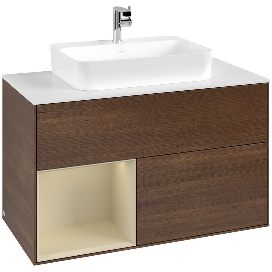Wastafelonderkast Finion 1000x603x501mm W.Veneer F361HJGN
