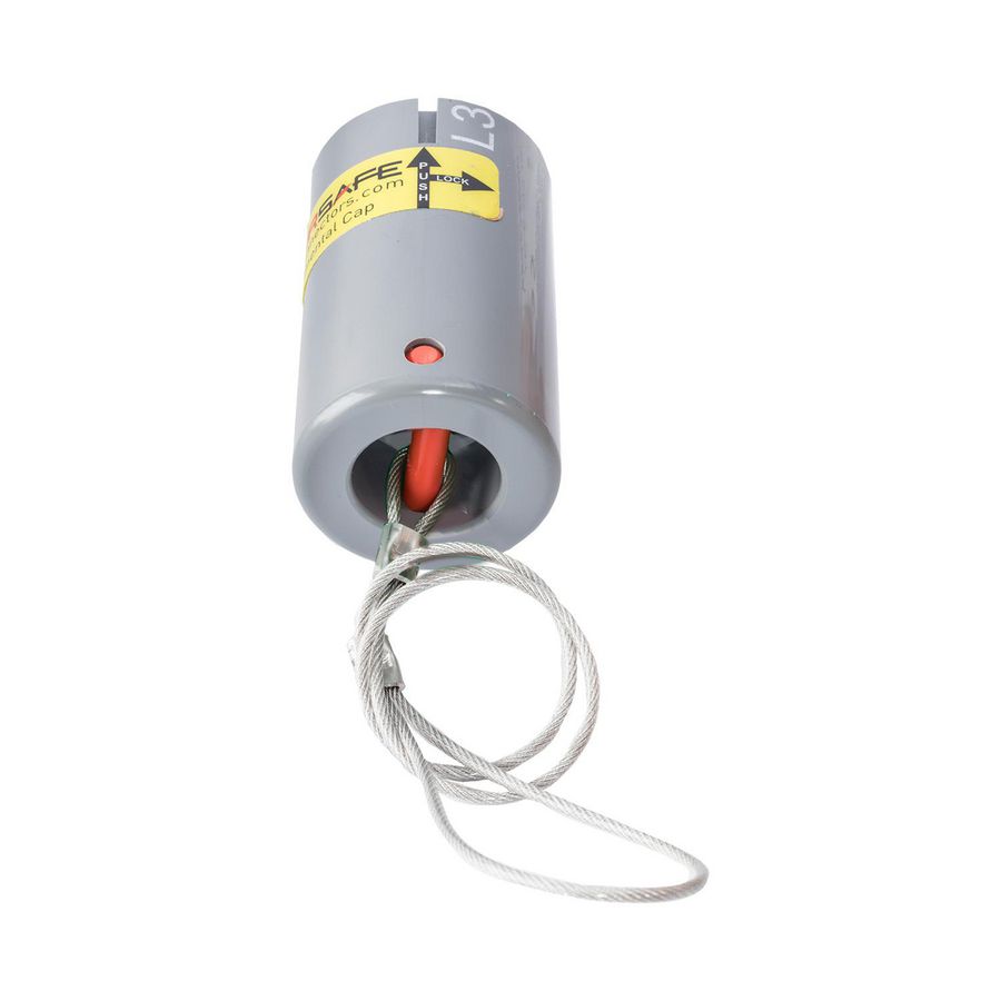 Water-/stofdichte kap Line Drain L3 grijs IP67 Powersafe
