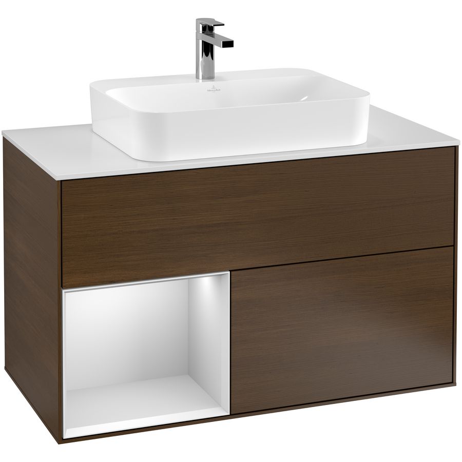 Wastafelonderkast Finion 1000x603x501mm W.Veneer F361MTGN