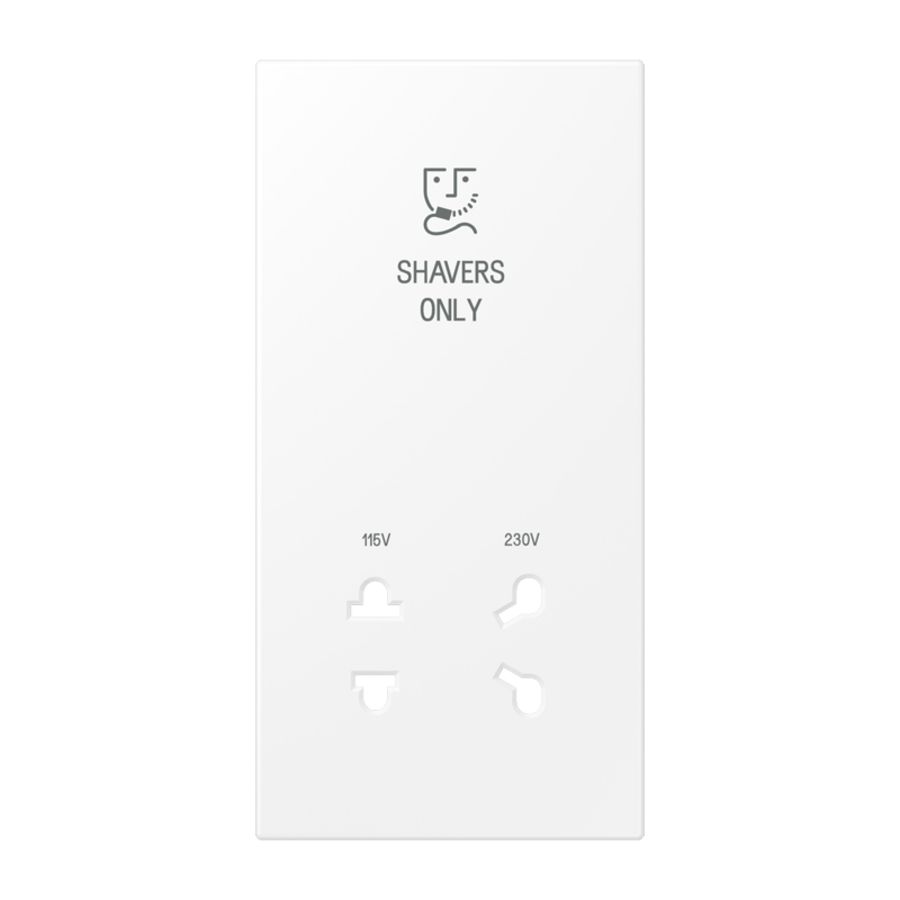 Afdekking matwit voor scheer contactdoos LS990