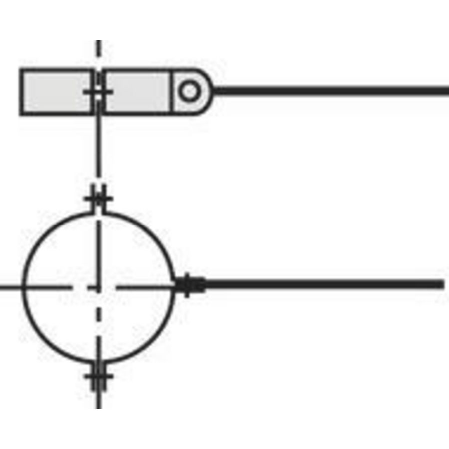 Set a 5st. Ophangbeugel 125mm