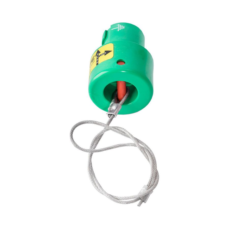Water-/stofdichte kap Line Source E groen IP67 Powersafe