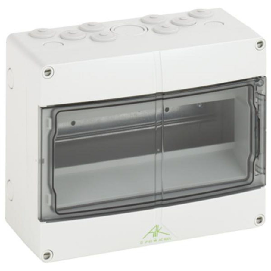 Modulaire verdeler / verdeelkast AKi compact grijs P65 IK08 12 modules