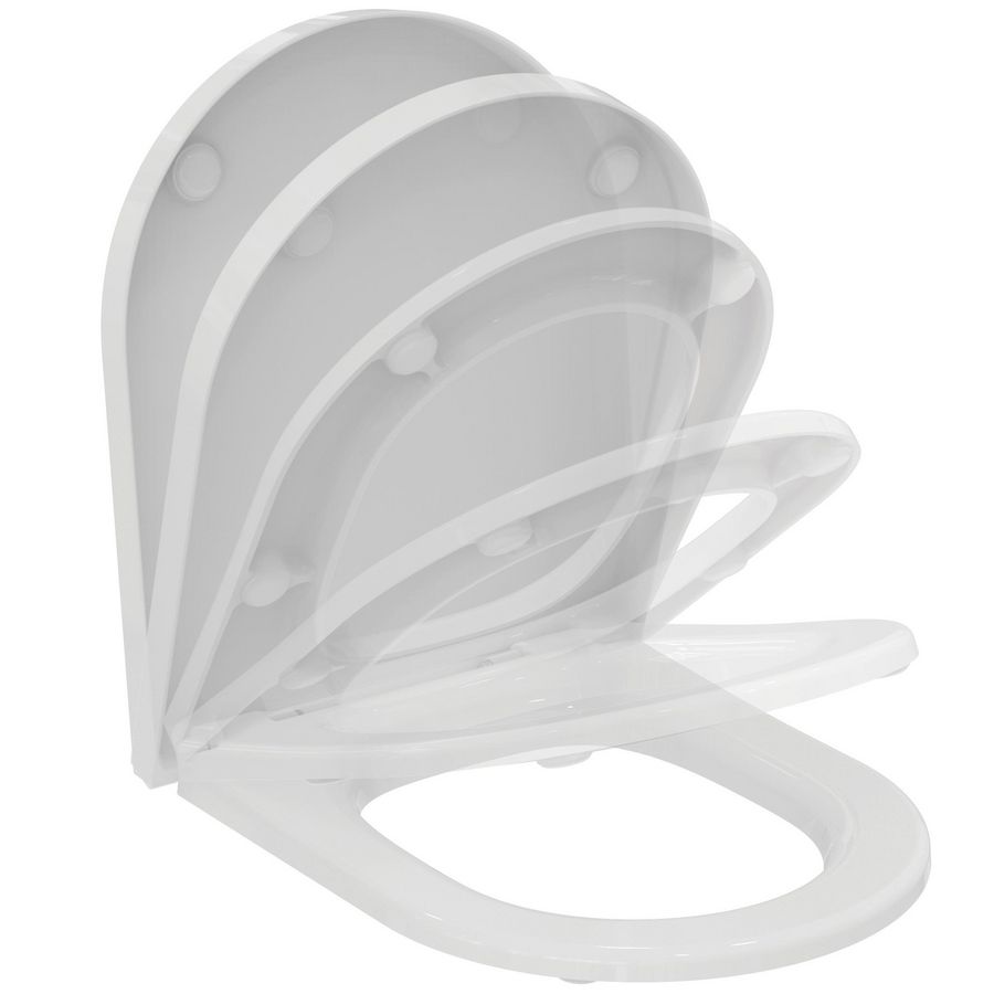 Closetzitting wrapover 360x440x40mm glanzend wit La Dolce Vita