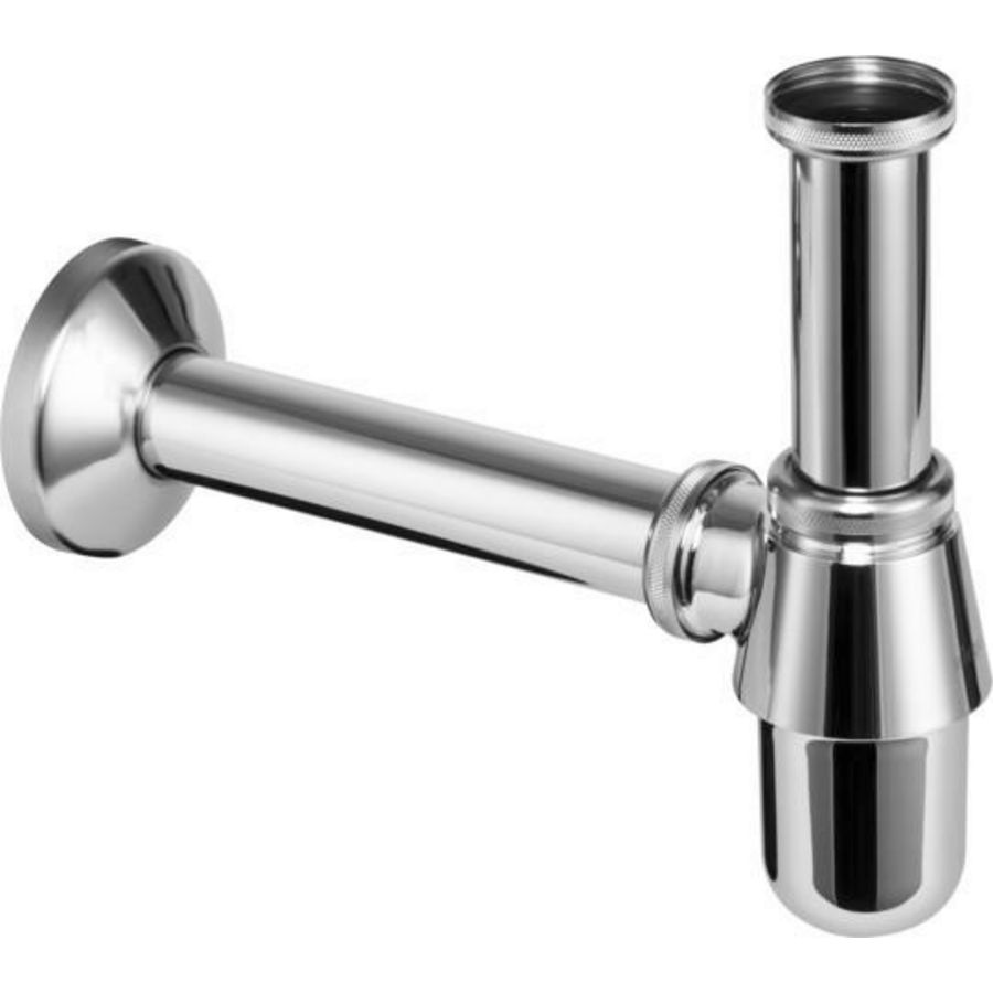 Bekersifon 1 1/4x120 messing/verchroomd VVE=25