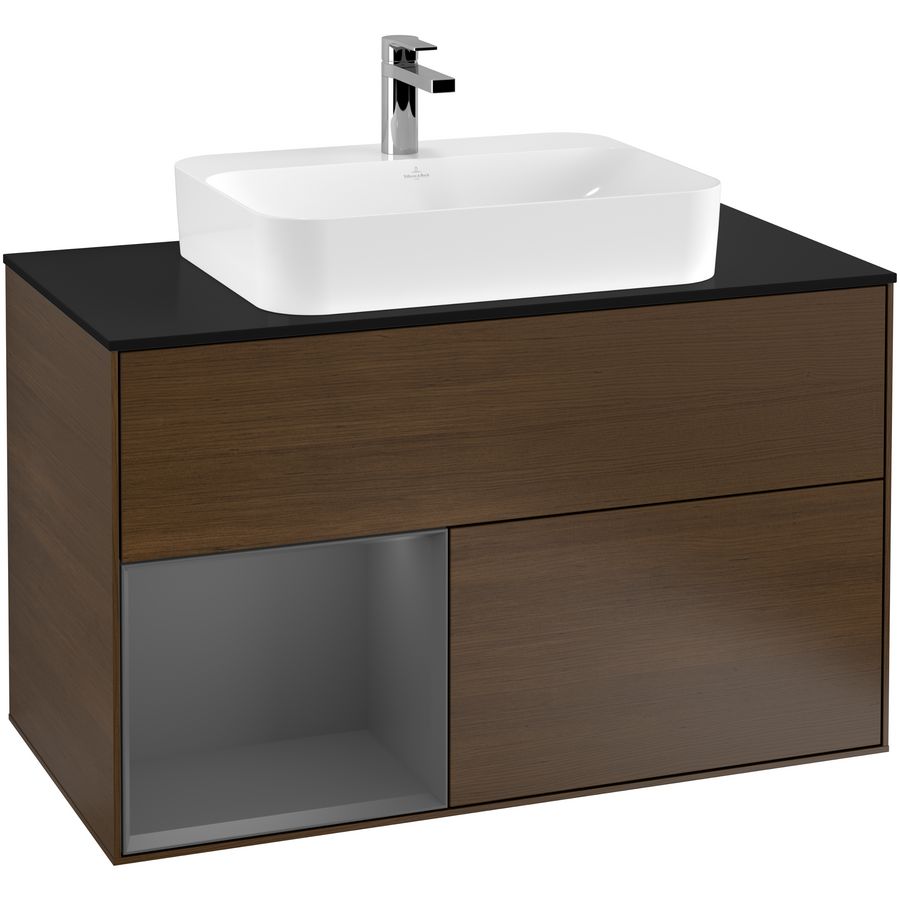 Wastafelonderkast Finion 1000x603x501mm W.Veneer F362GKGN