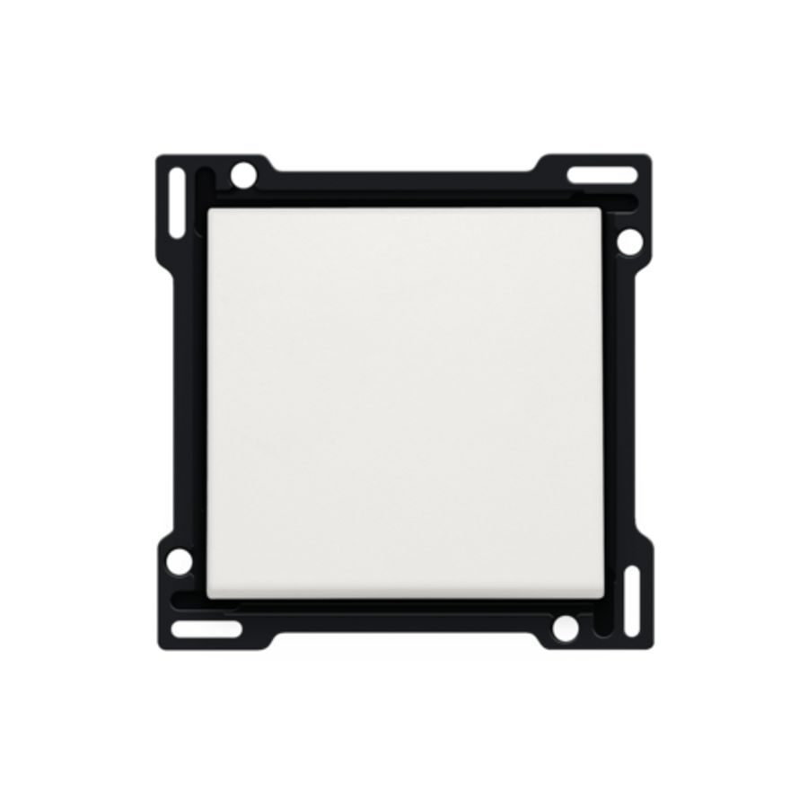 Afwerkingsset enkelv. schakelaar/drukknop white