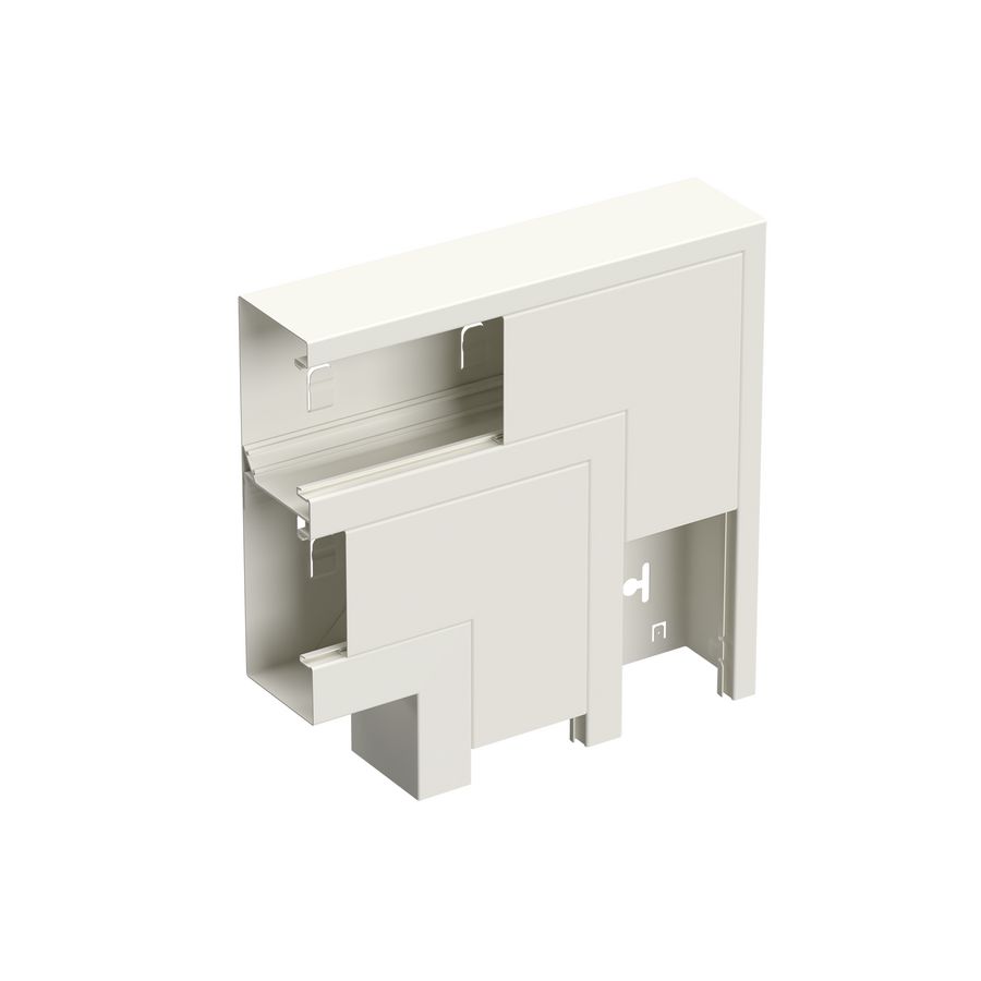Verticaal hoekstuk wandgoot +D LSN-233/72 WGX wit RAL9010