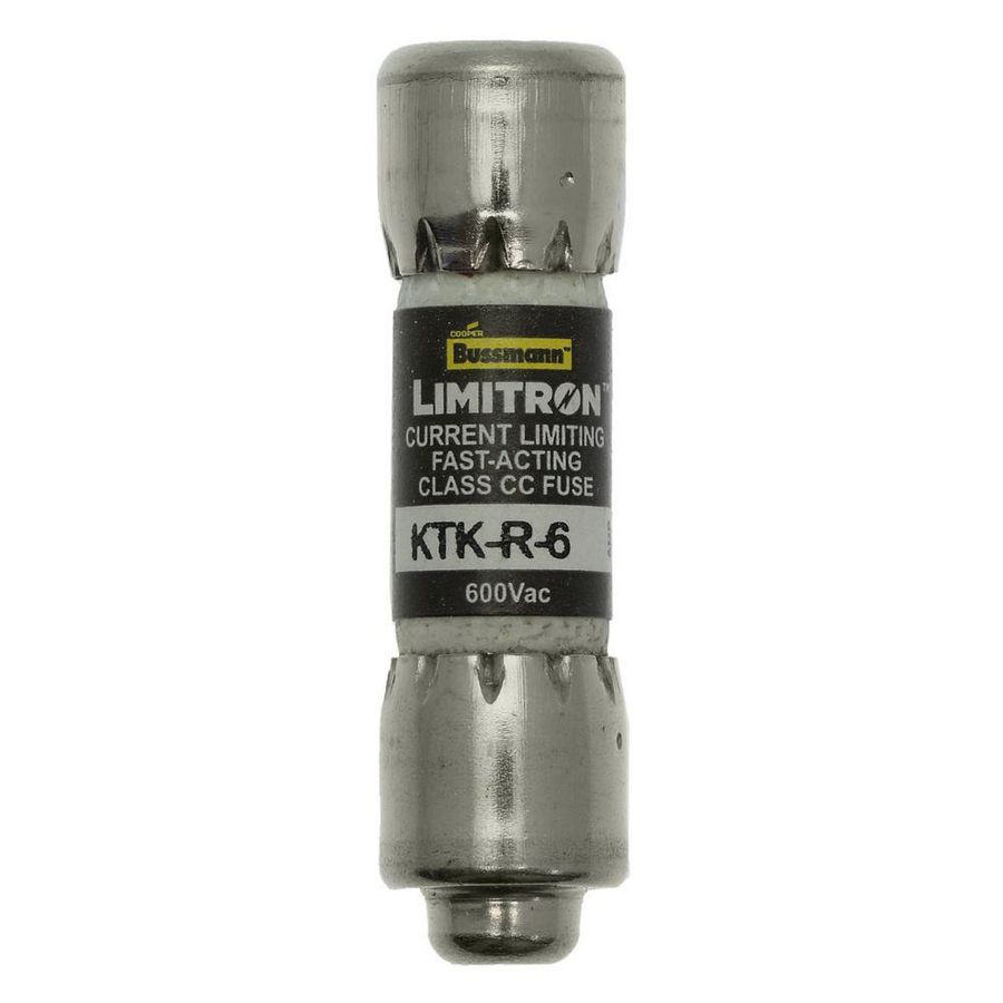 Zekering laagsp. 6A AC 600V 200kA 10x38 CC UL afk VVE=10