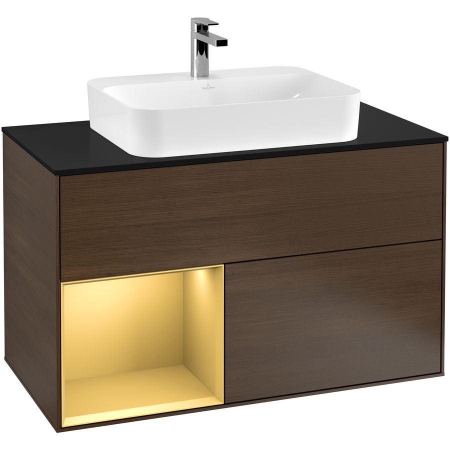 Wastafelonderkast Finion 1000x603x501mm W.Veneer F362HFGN