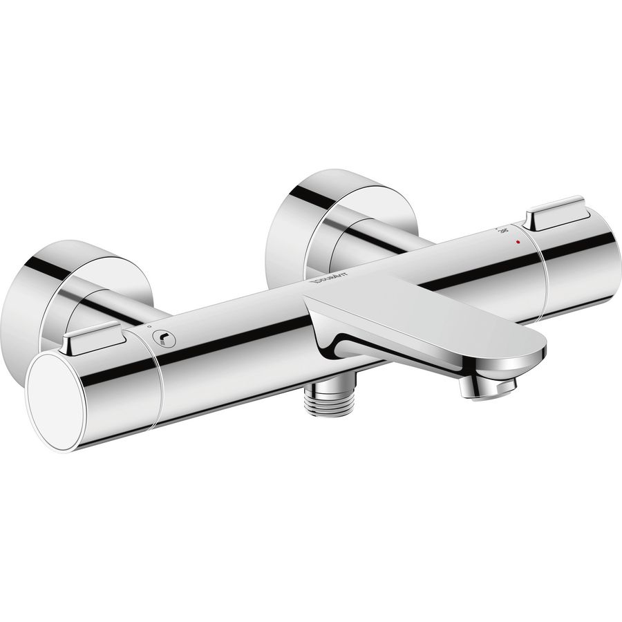 Wave badthermostaat hoh 150mm chroom hoogglans incl. S-koppelingen