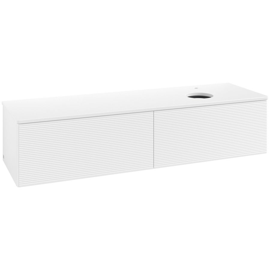 Wastafelonderkast Antao 1600x360x500mm White Matt Lacquer L38150MT