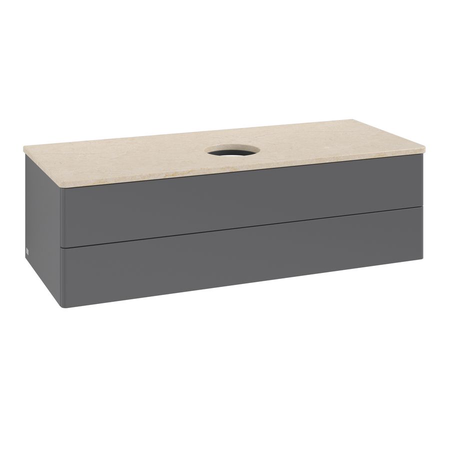 Wastafelonderkast Antao 1200x360x500mm Antr. Matt Lacquer K21013GK