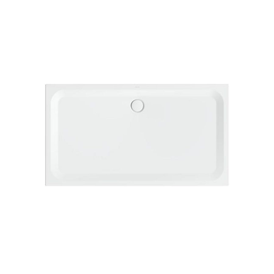 Douchebak geglazuurd staal BetteUltra 1800x1000x35mm wit AS antislip Sense afvoer Ø90mm