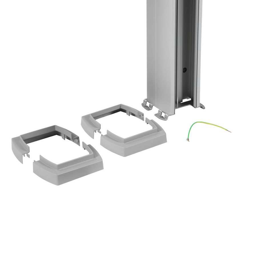 Energiezuil 2 compartiment 80mm 2,88M Aluminium DA