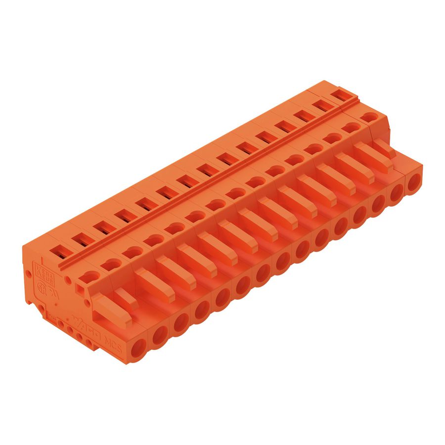 1-draads FE steker 2,5 mm² oranje 231-315/102-000 VVE=25