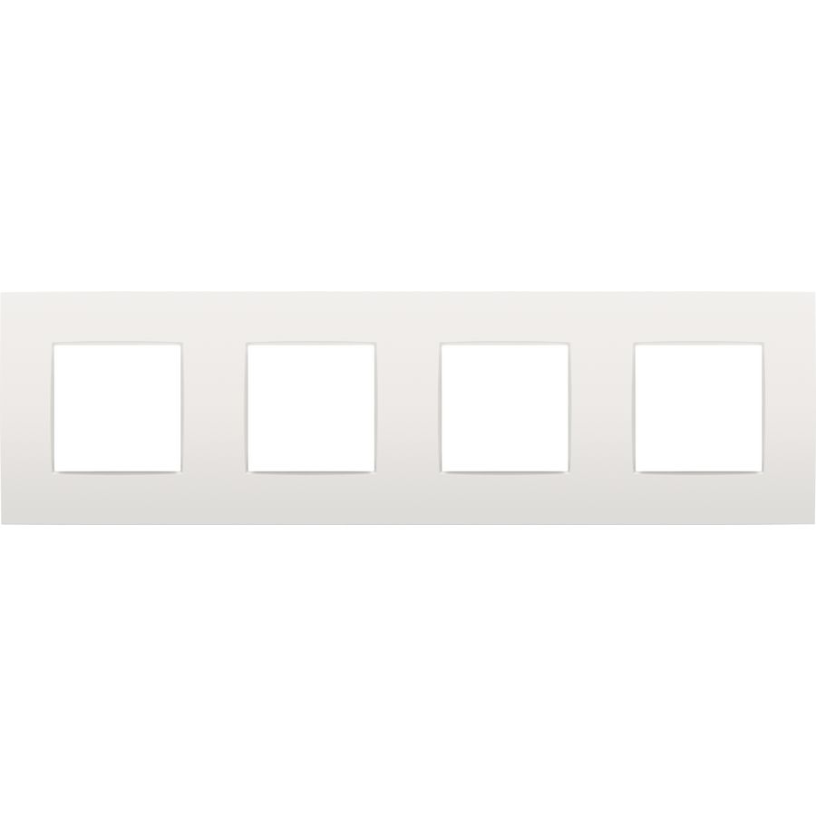 4-voudig afdekplaat hoh 71mm Intense white