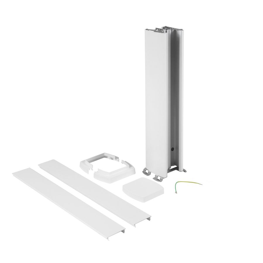 Energiezuil 2 compartiment 80mm 0,68M wit DA