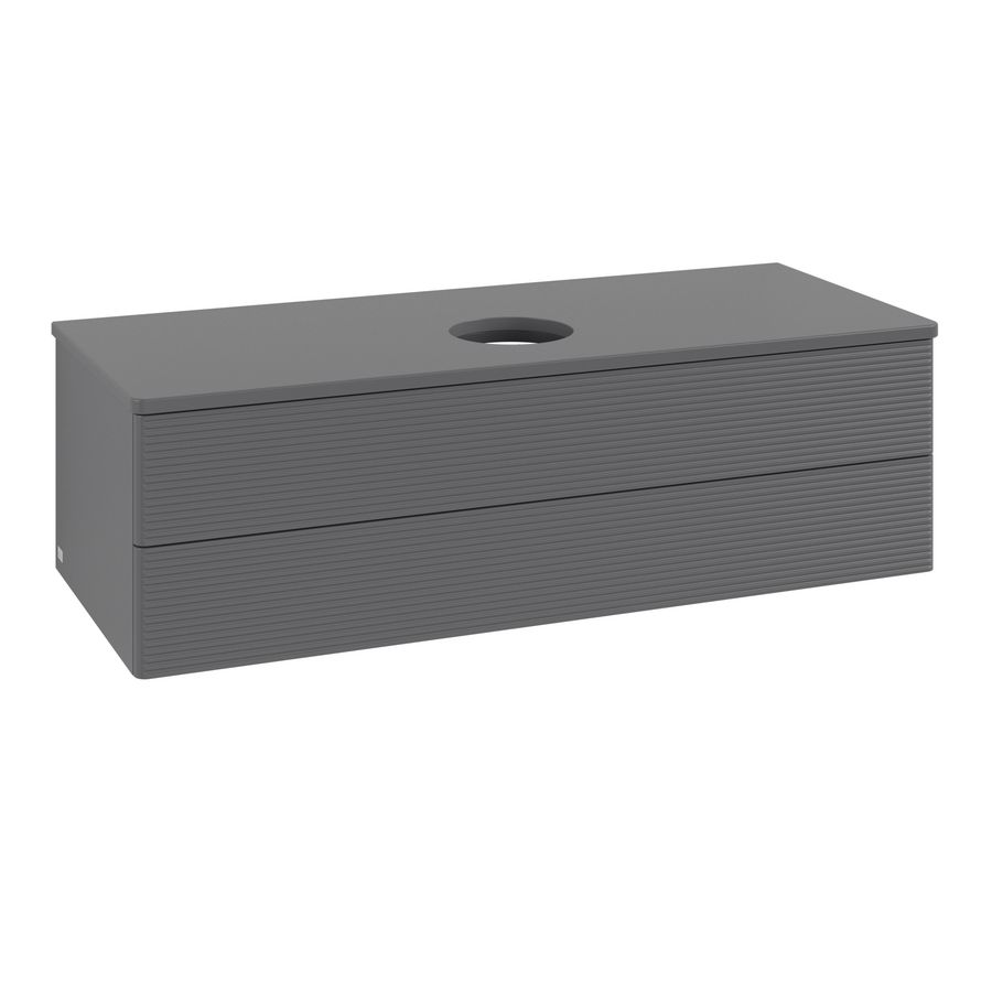 Wastafelonderkast Antao 1200x360x500mm Antr. Matt Lacquer K21110GK