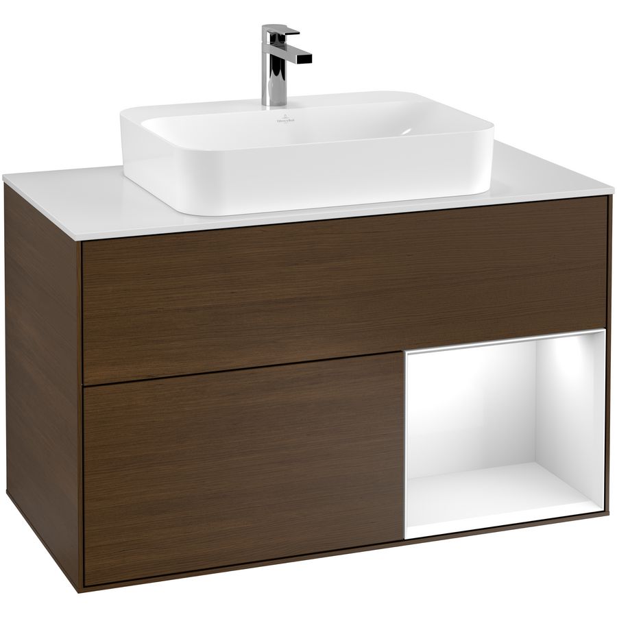 Wastafelonderkast Finion 1000x603x501mm W.Veneer F371GFGN
