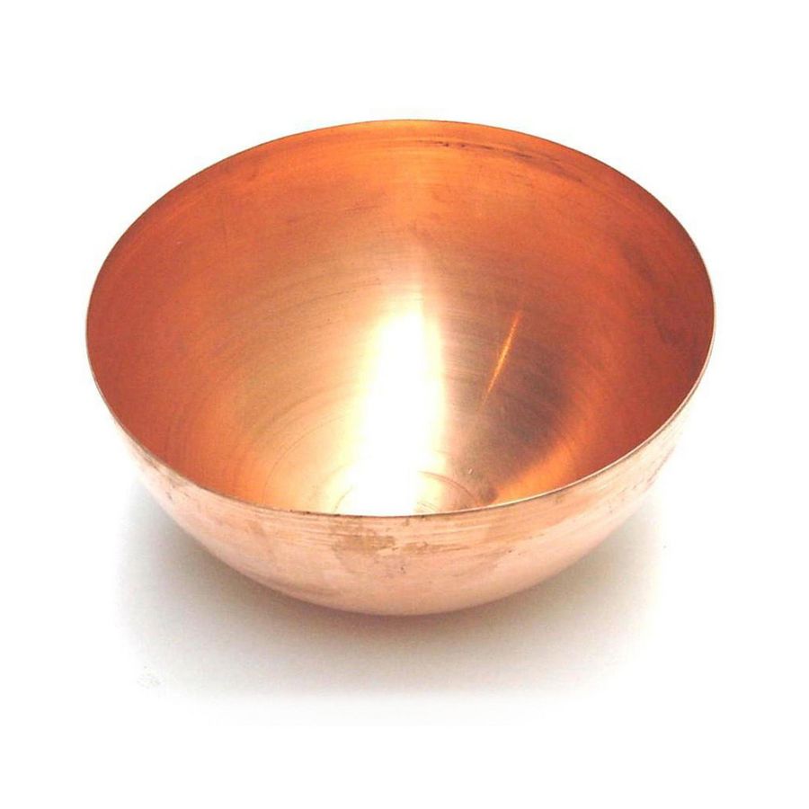Koperen halve bol diam 150mm