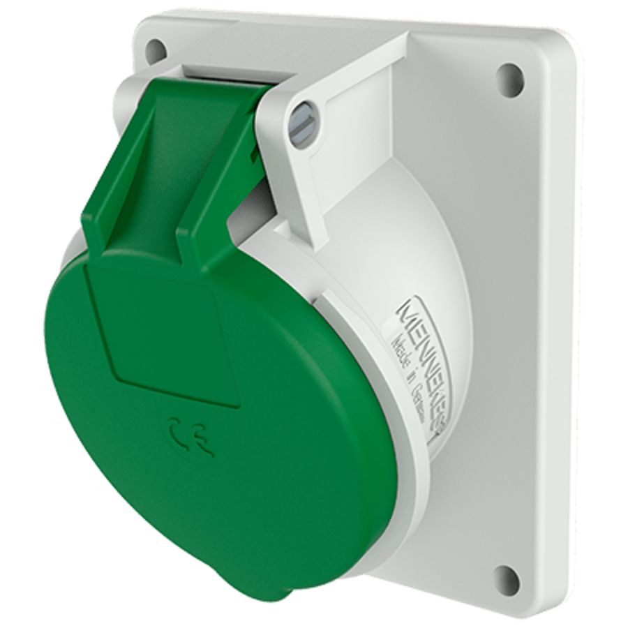 Inbouwwandcontactdoos 16A 5-polig  2H 50V 300-500Hz IP44