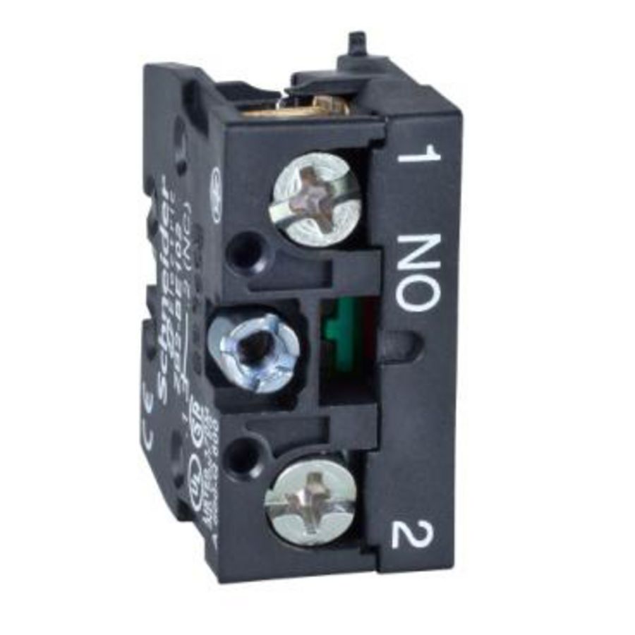 contactblok met terugvering 1NO frontmontage