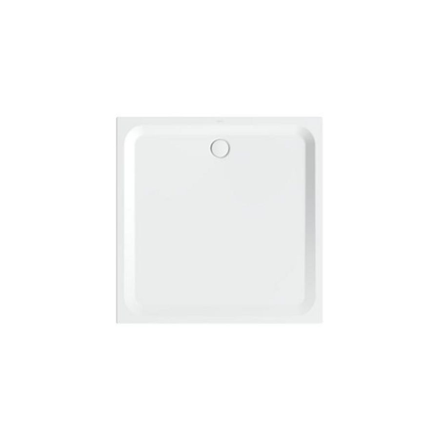 Douchebak geglazuurd staal BetteUltra 1400x1400x35mm wit AS antislip Sense afvoer Ø90mm