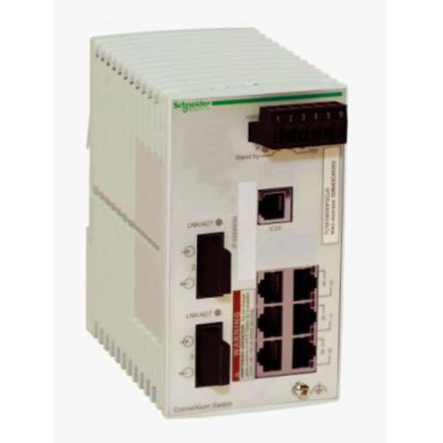 Ethernet TCP/IP basic managed switch 6TX/2FX Multimodu