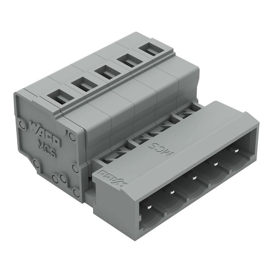 1-draads male steker 2,5mm² grijs 231-605 VVE=50