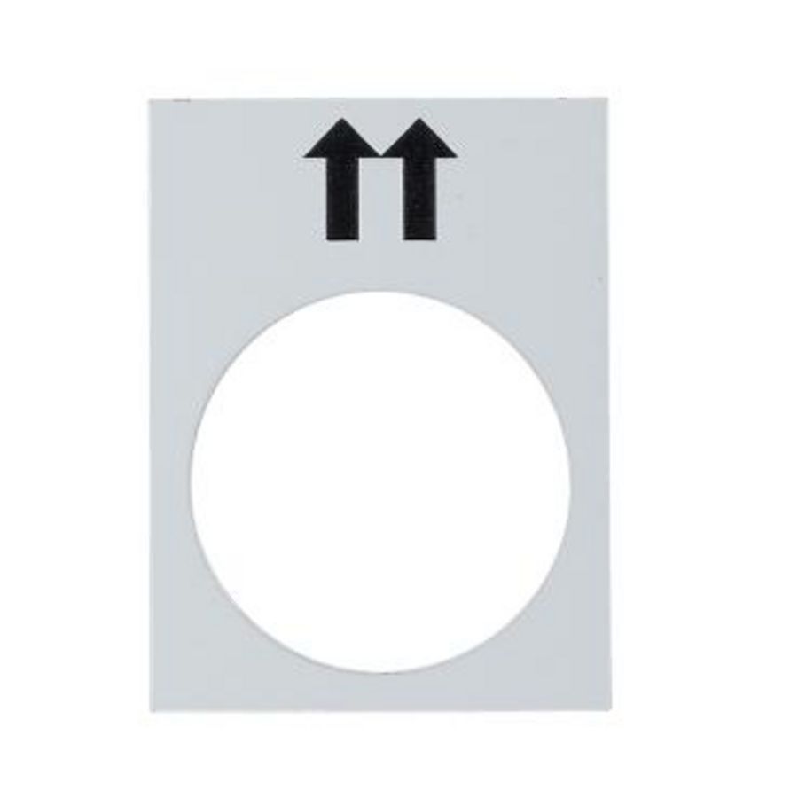 Etiket 30x40mm Met symbool Wit Harmony XB4/XB5
