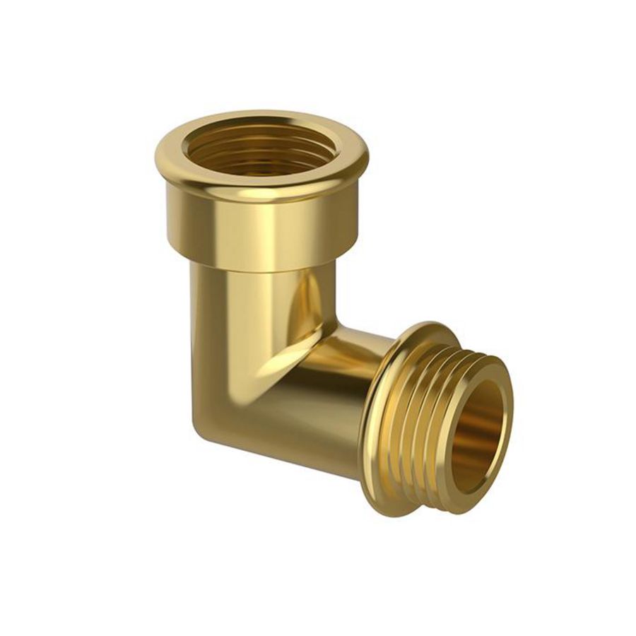MB Hoekijzer F/M 1 1/2"Messing, M vlakd.