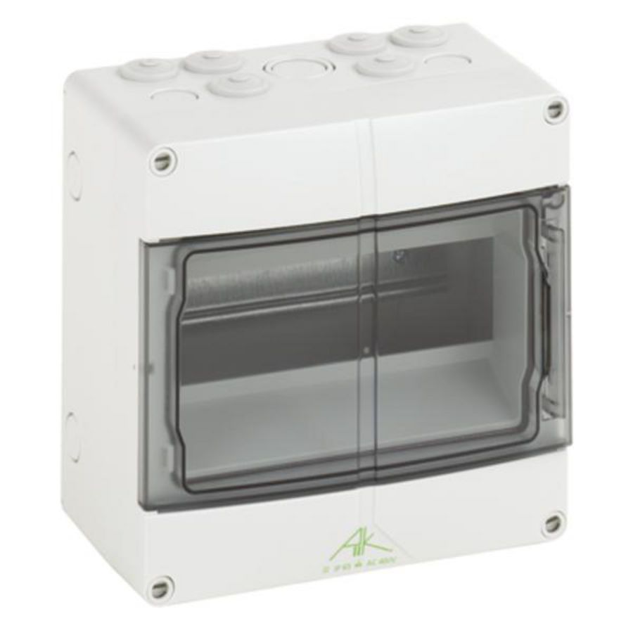 Modulaire verdeler / verdeelkast AK compact grijs P65 IK07 9 modules