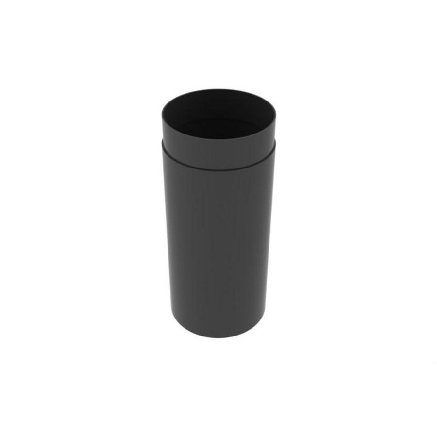 Onderdaks verlenging Megavent PP 140 L=250 zwart