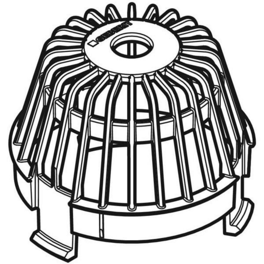 bladkorf conventionele dakafvoer foliedaken 110mm