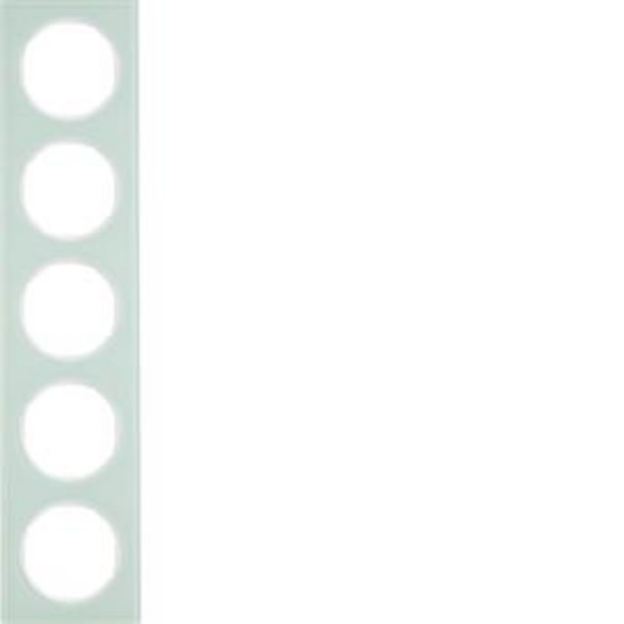 Afdekraam 5-v berker R.3 Glas polarwit